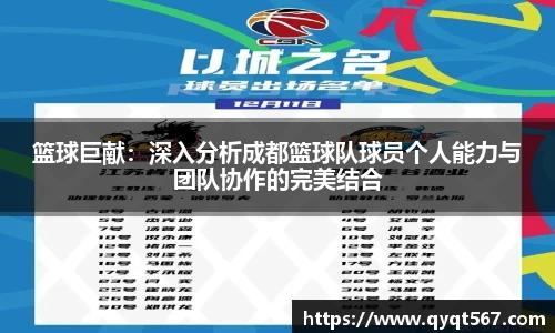 篮球巨献：深入分析成都篮球队球员个人能力与团队协作的完美结合
